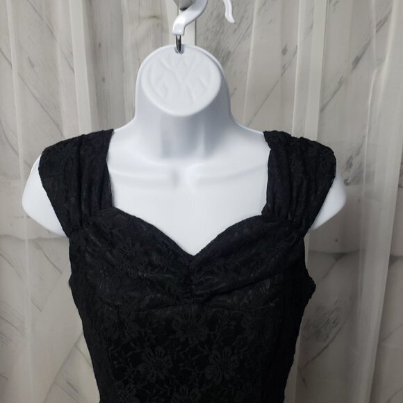 Hot Topic Dress Black Lace Fairy Y2K Goth Witchy WhimsiGoth 4 (XS) NWT - Picture 2 of 14